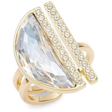 crystal studded ring for women